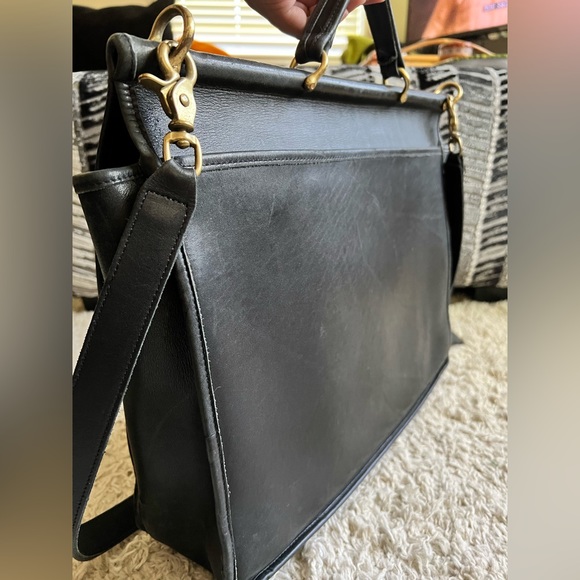 1980's Coach Vintage Lexington Messenger Briefcase Shoulder Bag - Picture 7 of 14